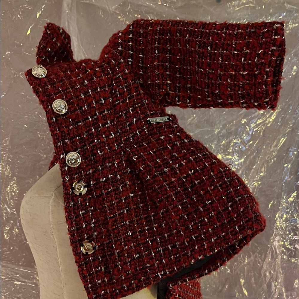 Guess Red Pea Coat for Kids - Picture 12 of 12